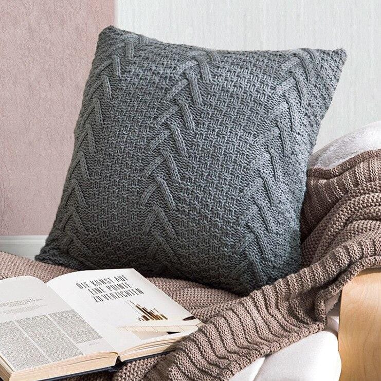 Crochet Knit Cushion Cover
