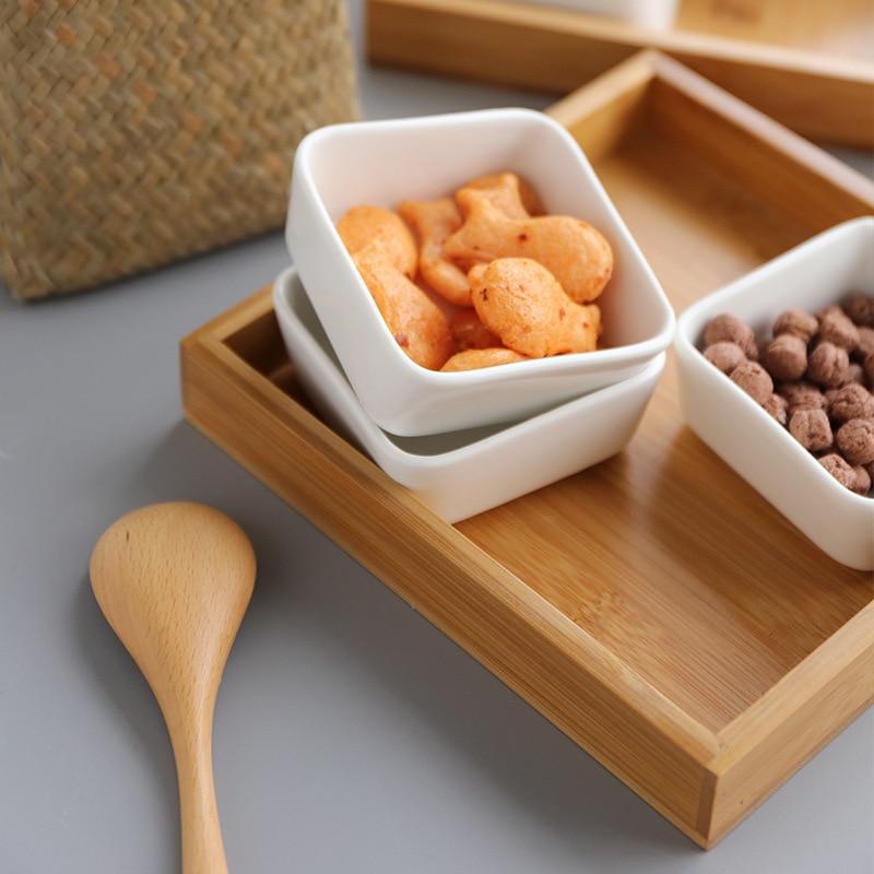 Bamboo Ceramic Serving Set