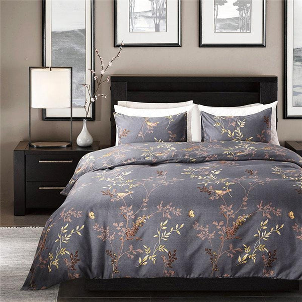 Birds Pattern Duvet Cover Set