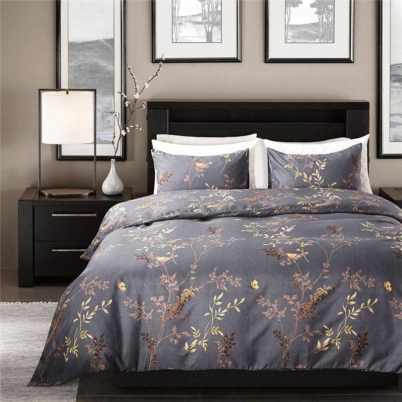 Birds Pattern Duvet Cover Set