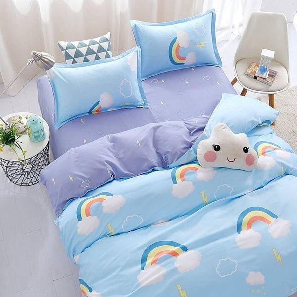 Rainbow Duvet Cover & Bed Sheet Set
