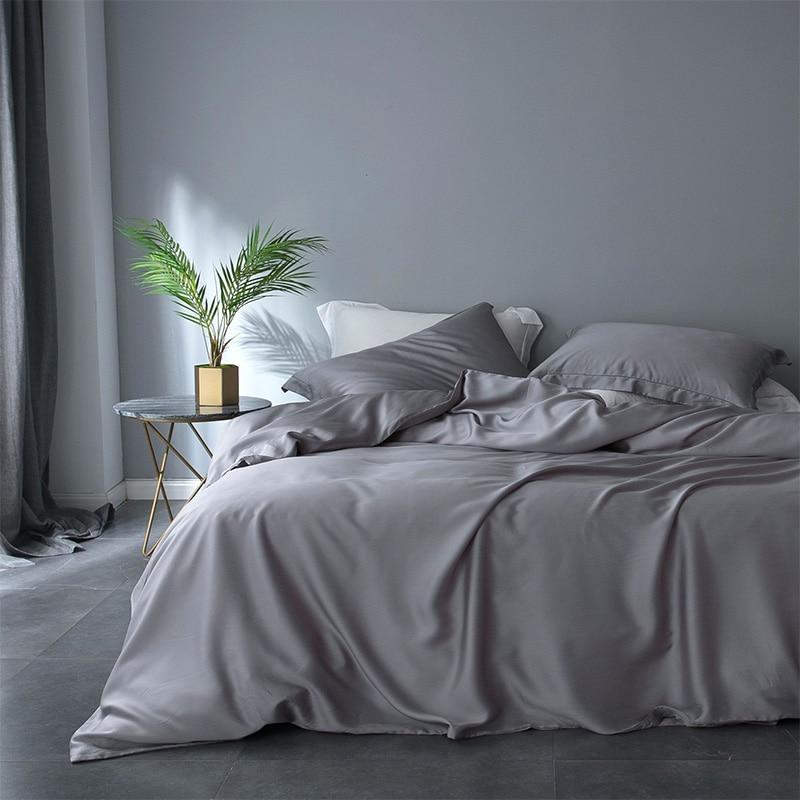 Premium Tencel Fabric Duvet Cover & Sheet Set (Softer Than Silk)
