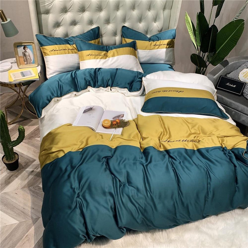 Pure Tencel Silk Duvet Cover & Bed Sheet Set