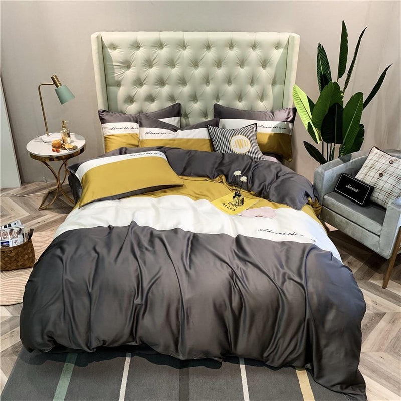 Pure Tencel Silk Duvet Cover & Bed Sheet Set