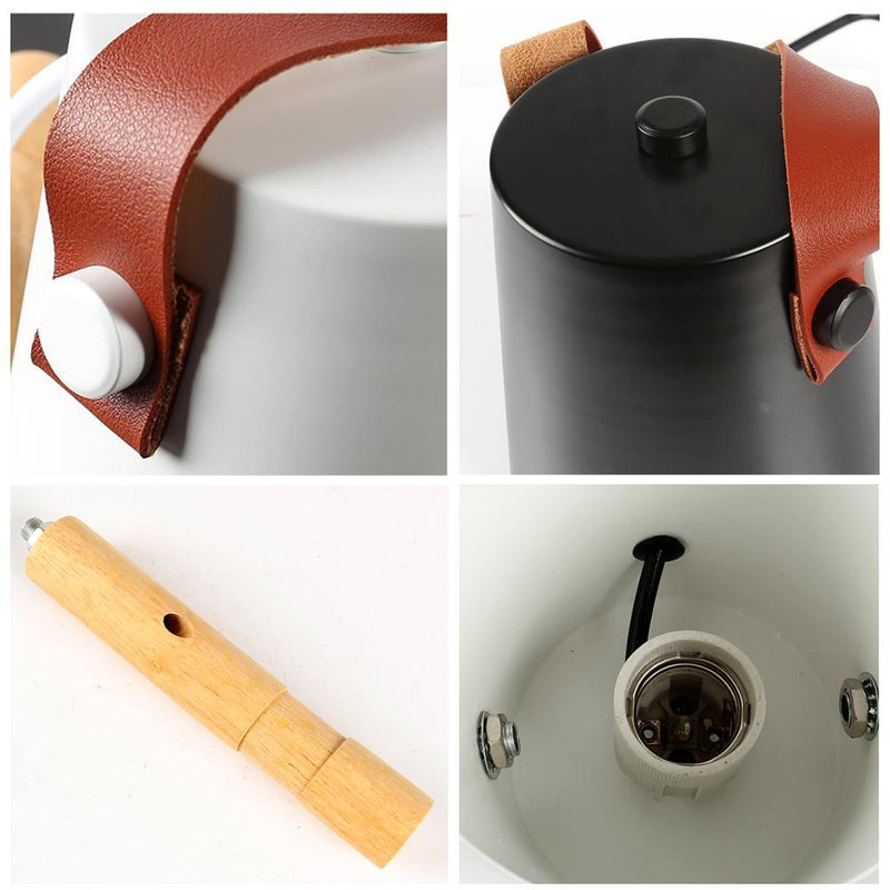 Nordic Wood & Leather Sconce
