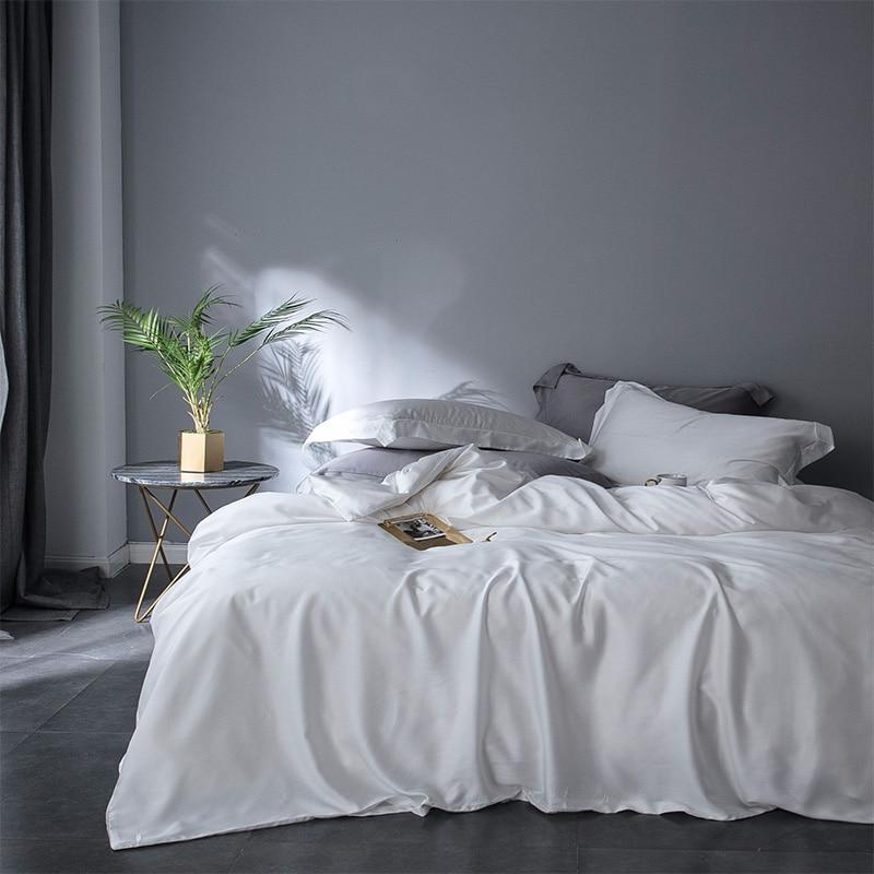 Premium Tencel Fabric Duvet Cover & Sheet Set (Softer Than Silk)