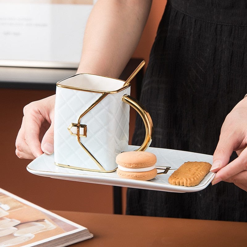 Gold Plated Handbag Shaped Mug