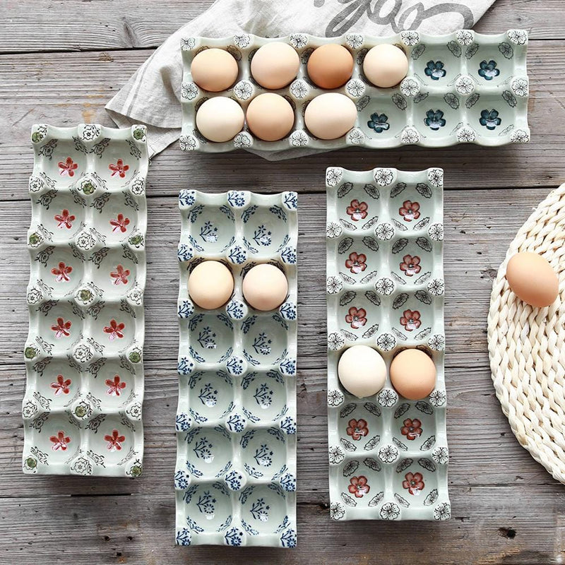 Japanese Ceramic Egg Tray