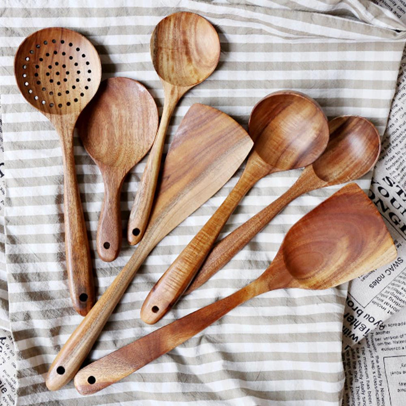 Wooden Kitchen Spoon Set