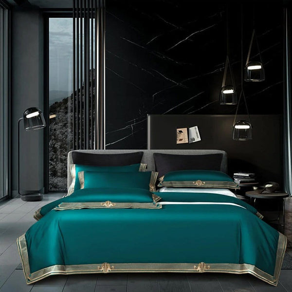Loccossa Luxury Embroidered Duvet Cover Set