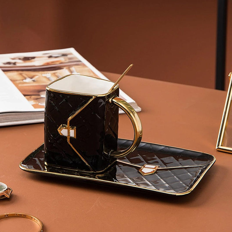 Gold Plated Handbag Shaped Mug