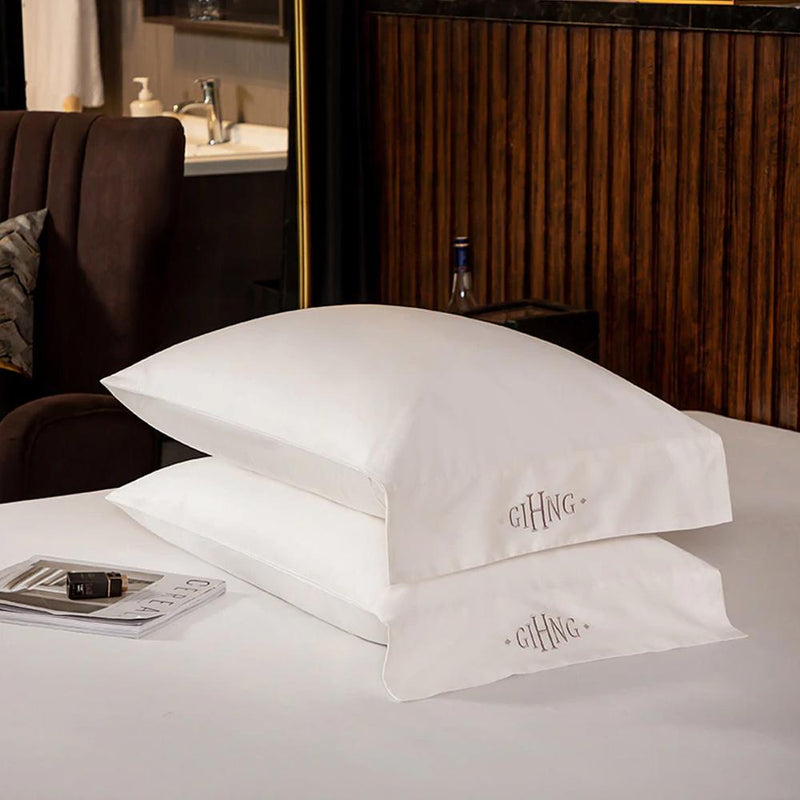 Egyptian White Duvet Cover & Sheet Set